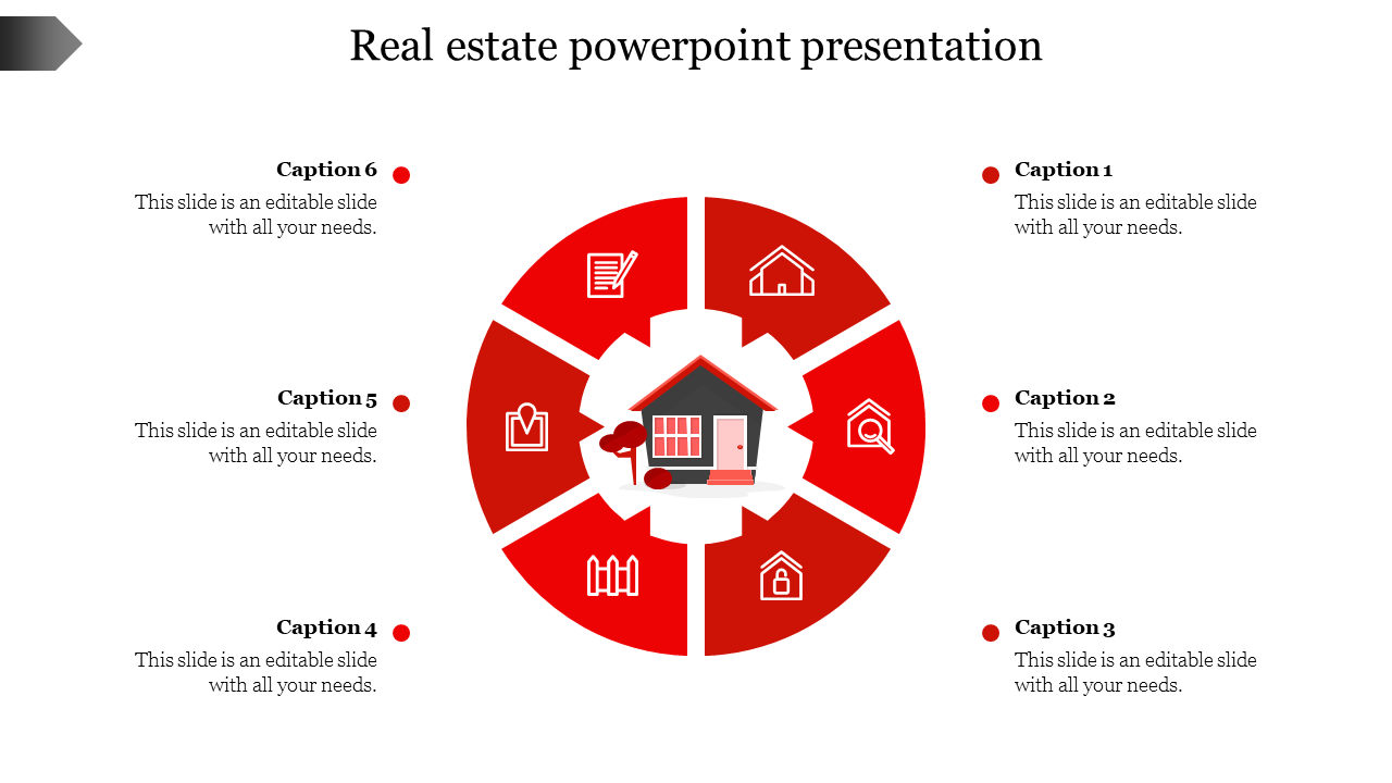 real estate powerpoint presentation templates free-Red
